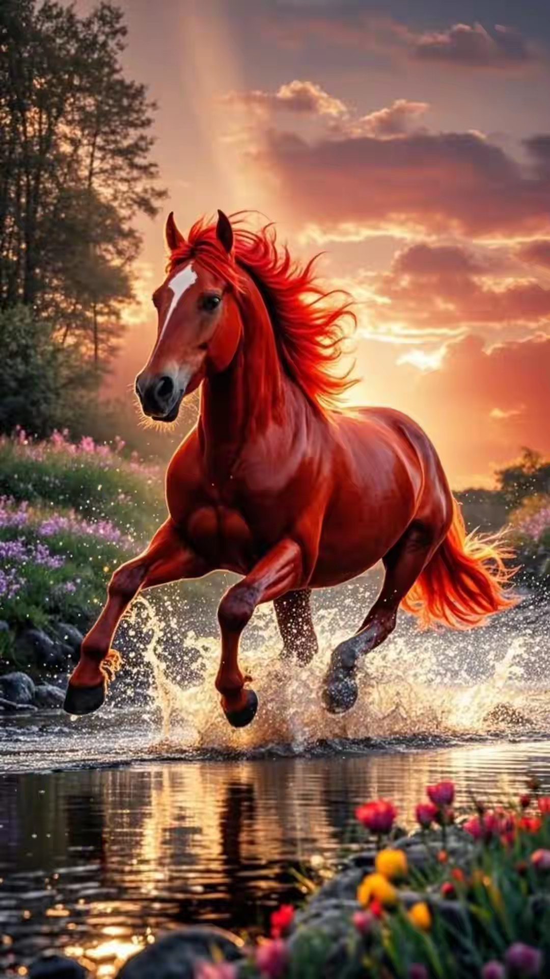 红马奔腾,祥瑞满程,马到成功,马上发财