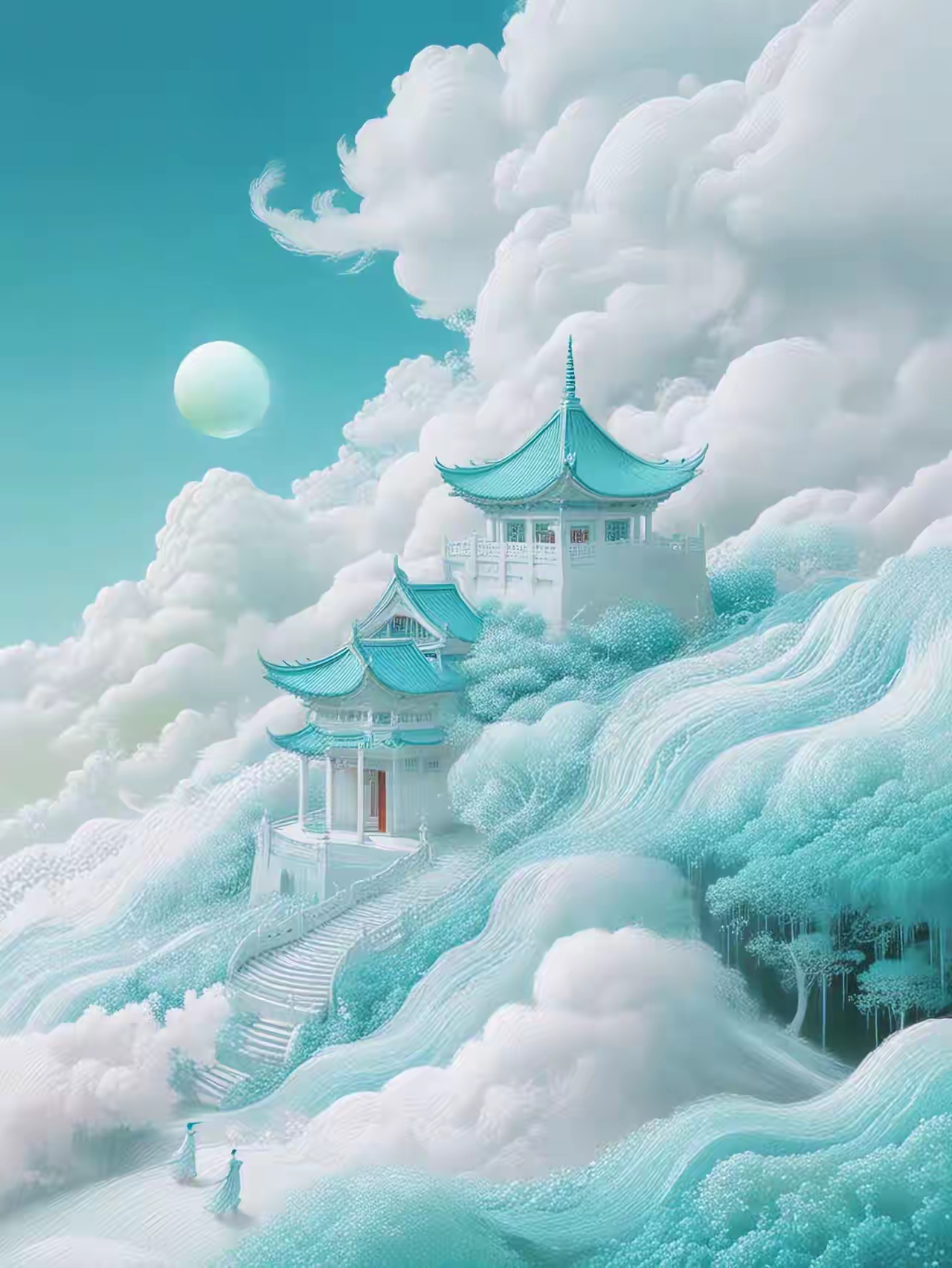 天外天 云端上的梦幻仙宫,美得让人心醉.