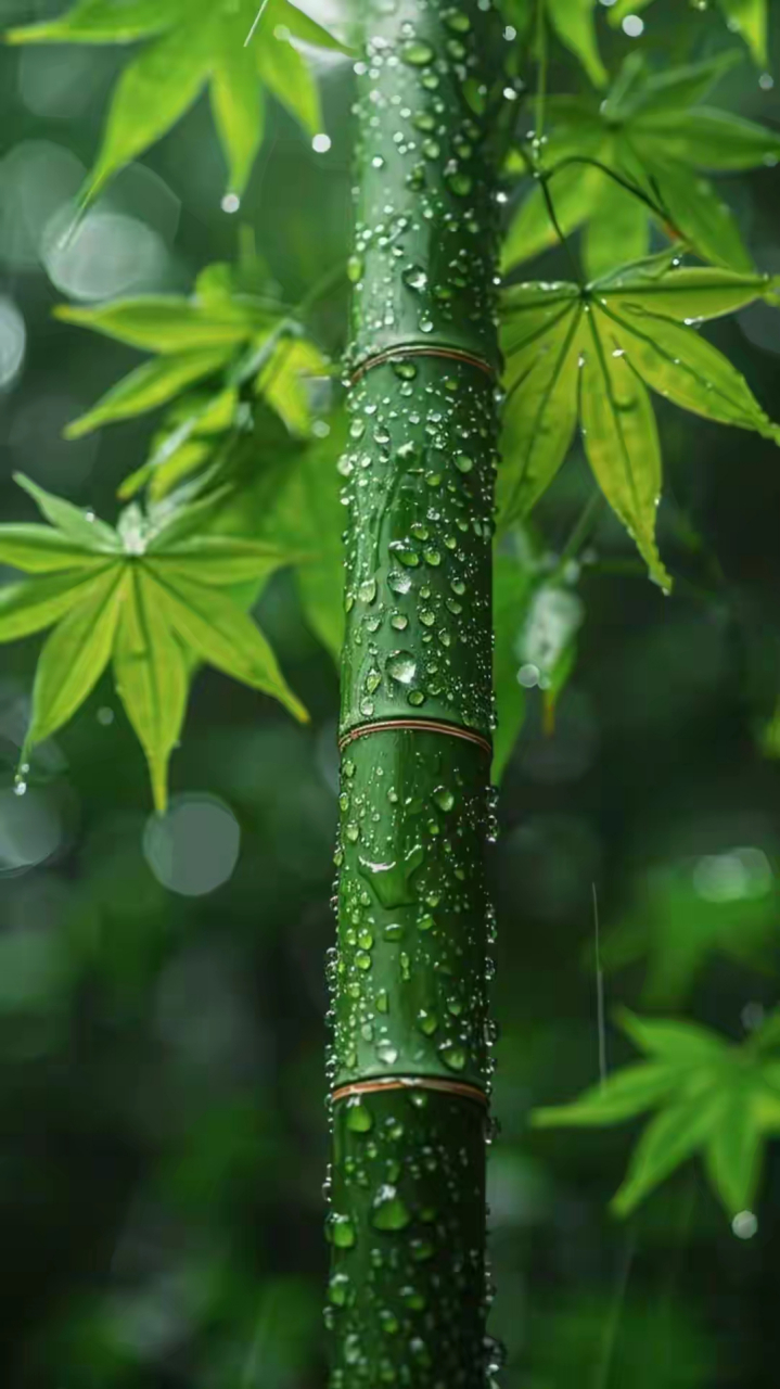 唐寅雨竹图图片