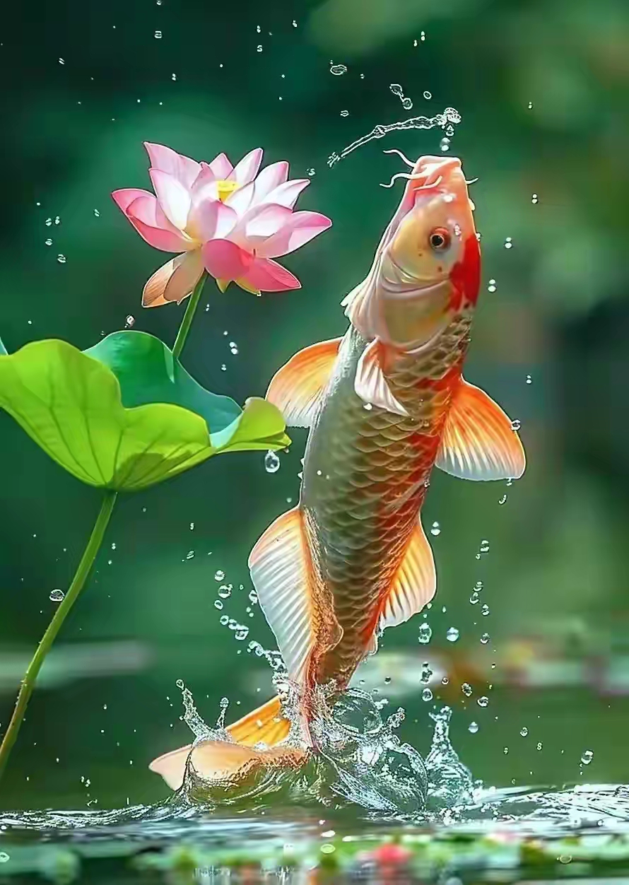 鱼戏莲花,好运莲莲 || 能量满满美好寓意的头像