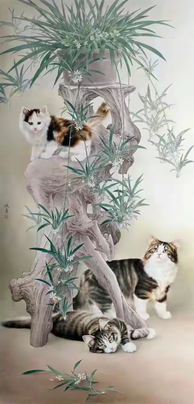 清新淡雅工笔花鸟作品赏析2