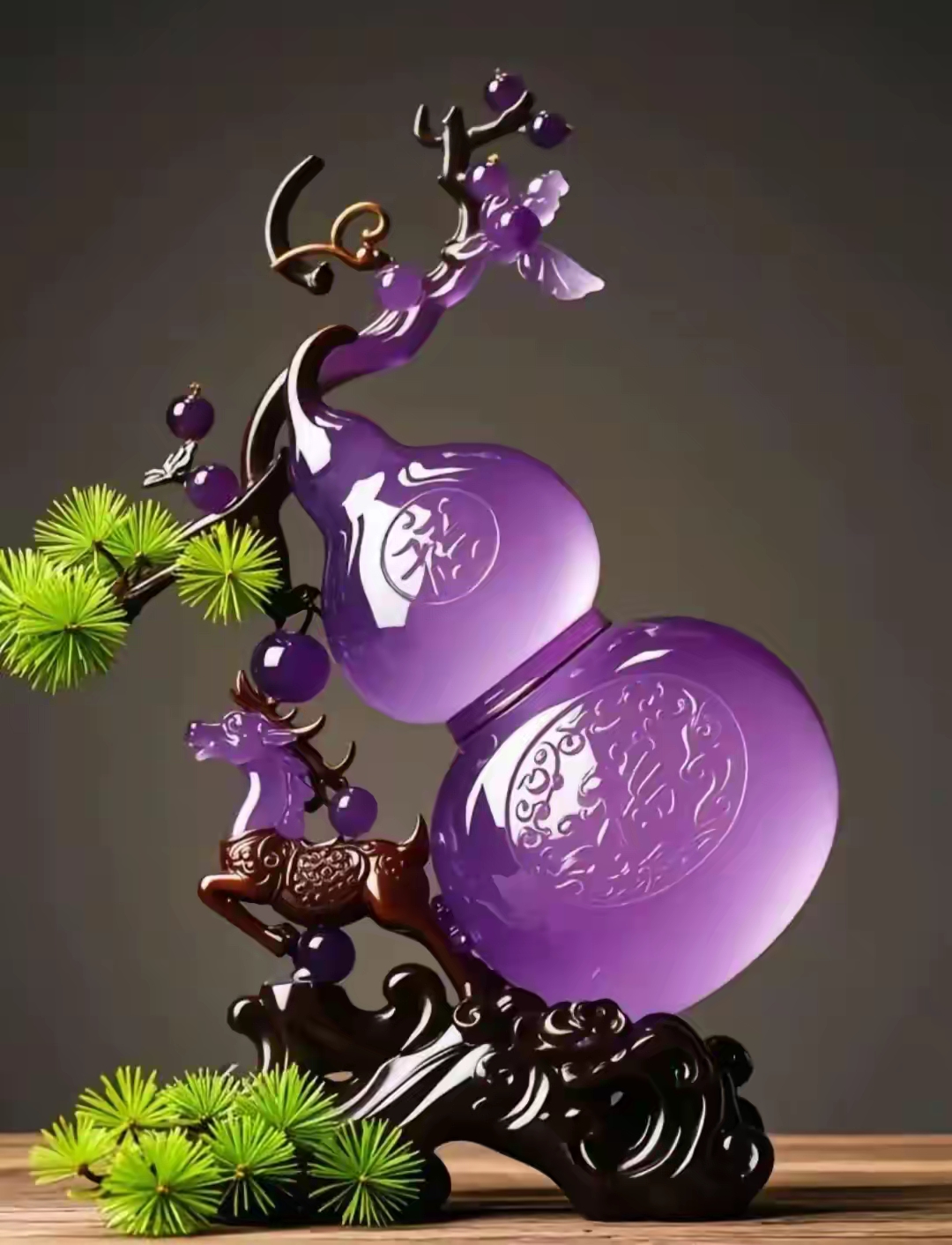 吉祥如意,福禄双全,紫气东来,财运旺的宝葫芦