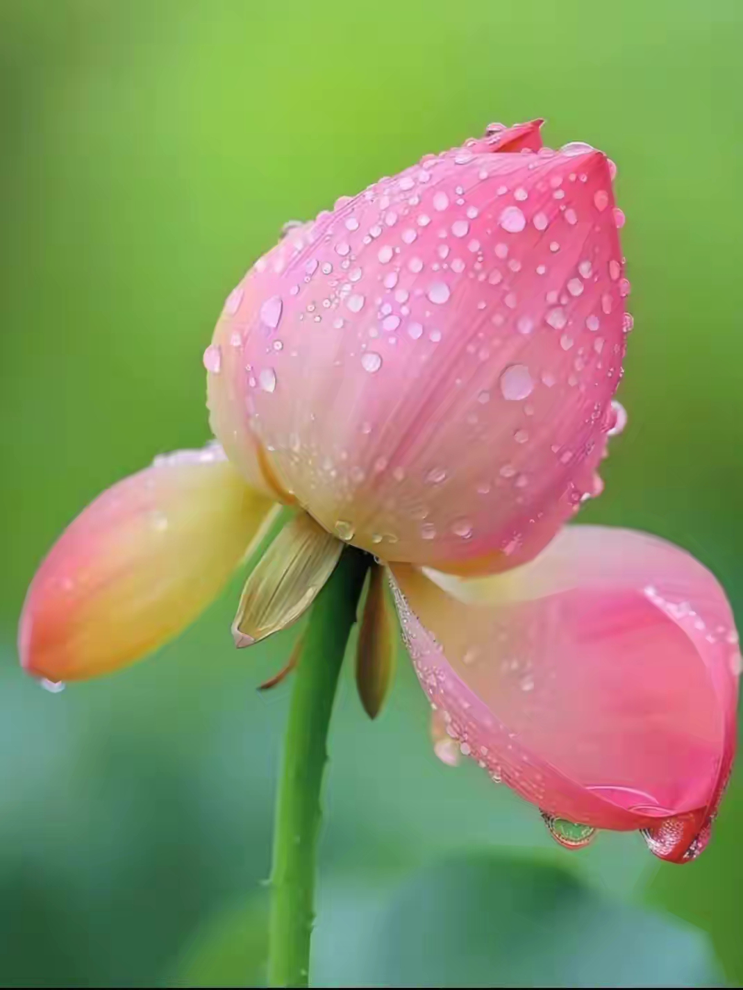 雨露荷花,千姿百态.