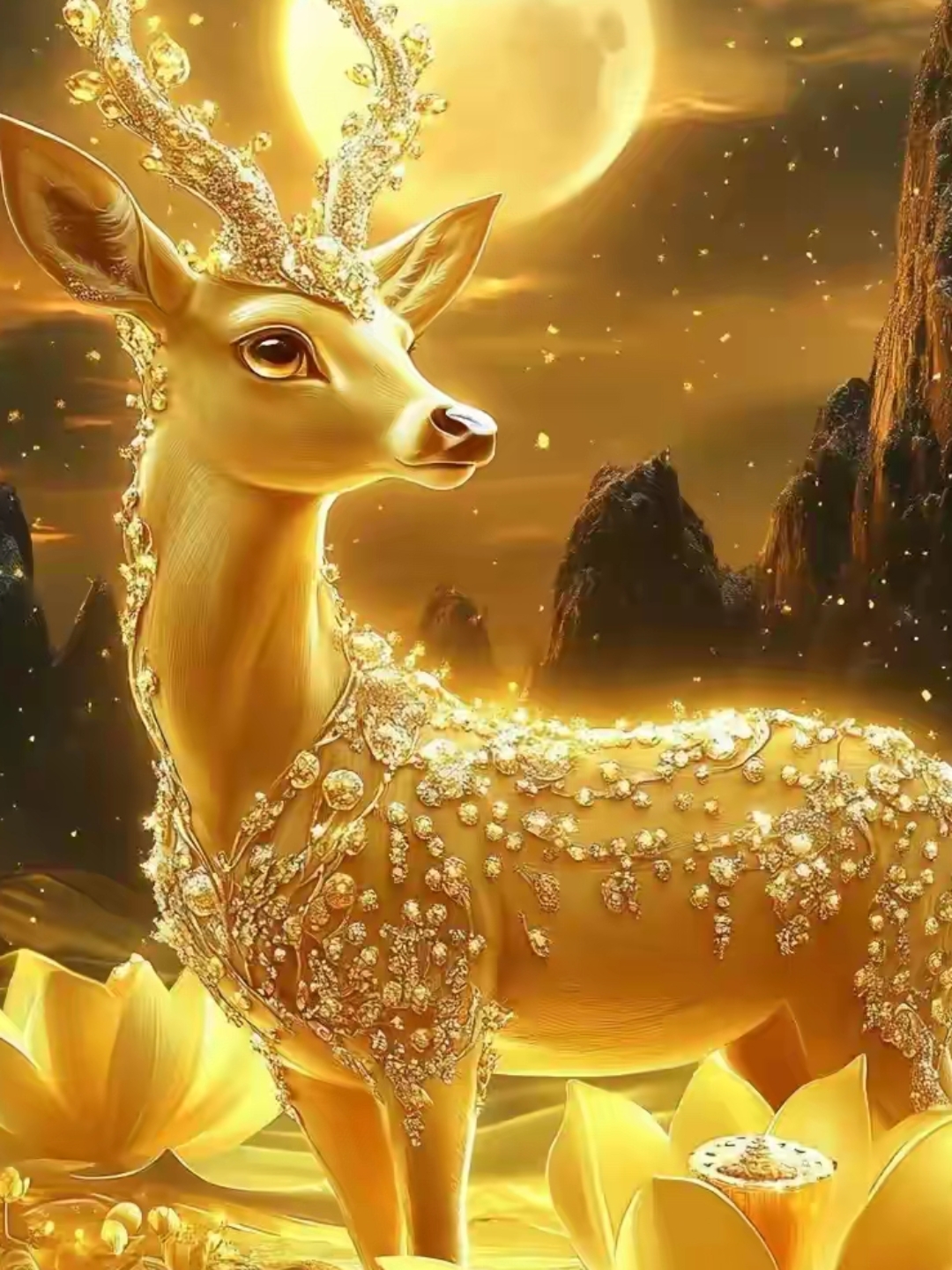 金鹿献瑞,好运自来,福气满满,鹿鹿顺心!#2025年俗闹翻天