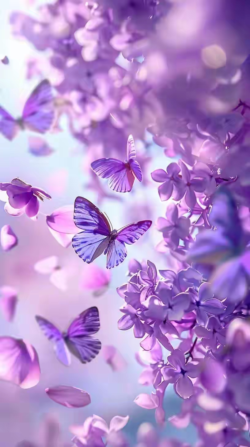 紫色的梦,蝶舞的花海,美得让人心醉.