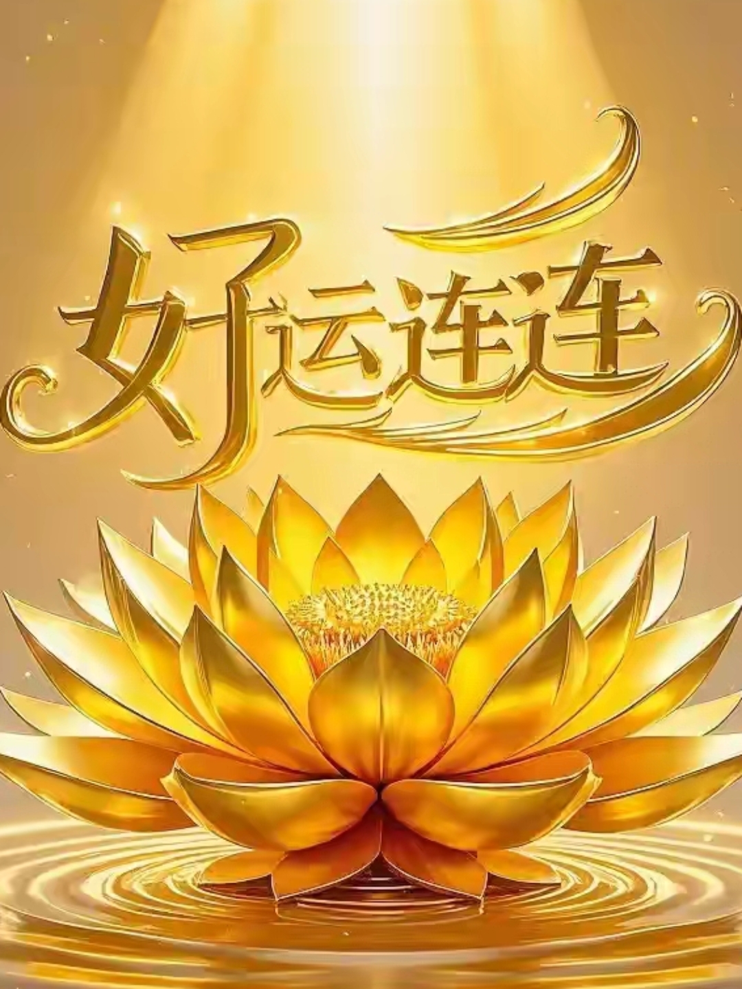 金莲盛放好运来,连绵福运乐开怀,祝您万事如意,好运连连#我的蛇年这样