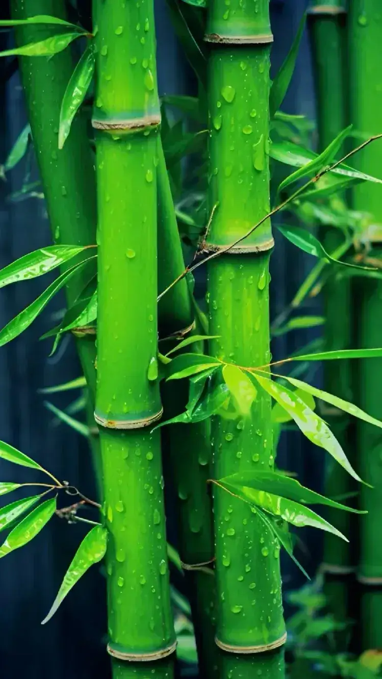 每一根竹子都挺拔青翠,仿佛是大自然精心雕琢的艺术品.