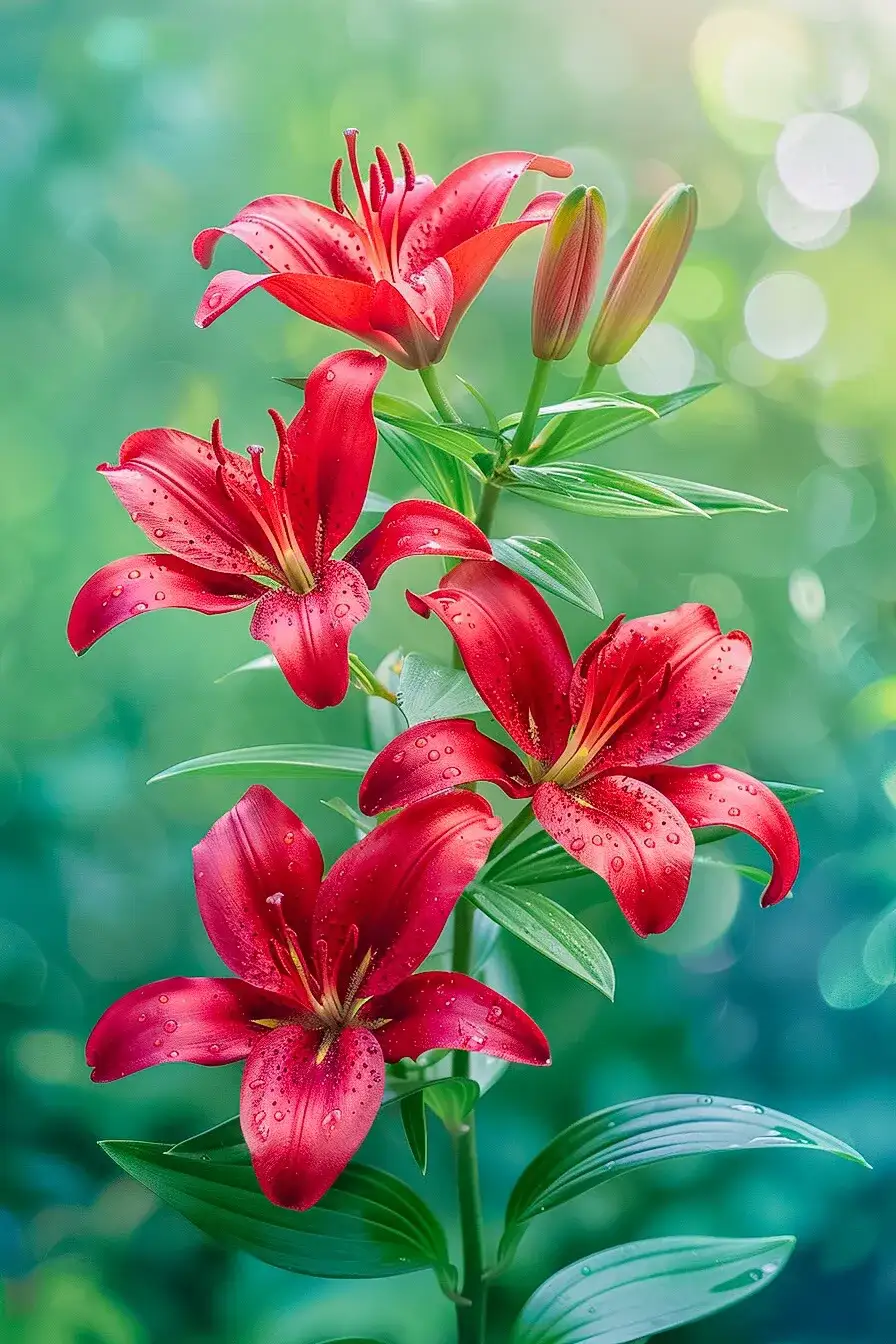 百合花美丽绽放