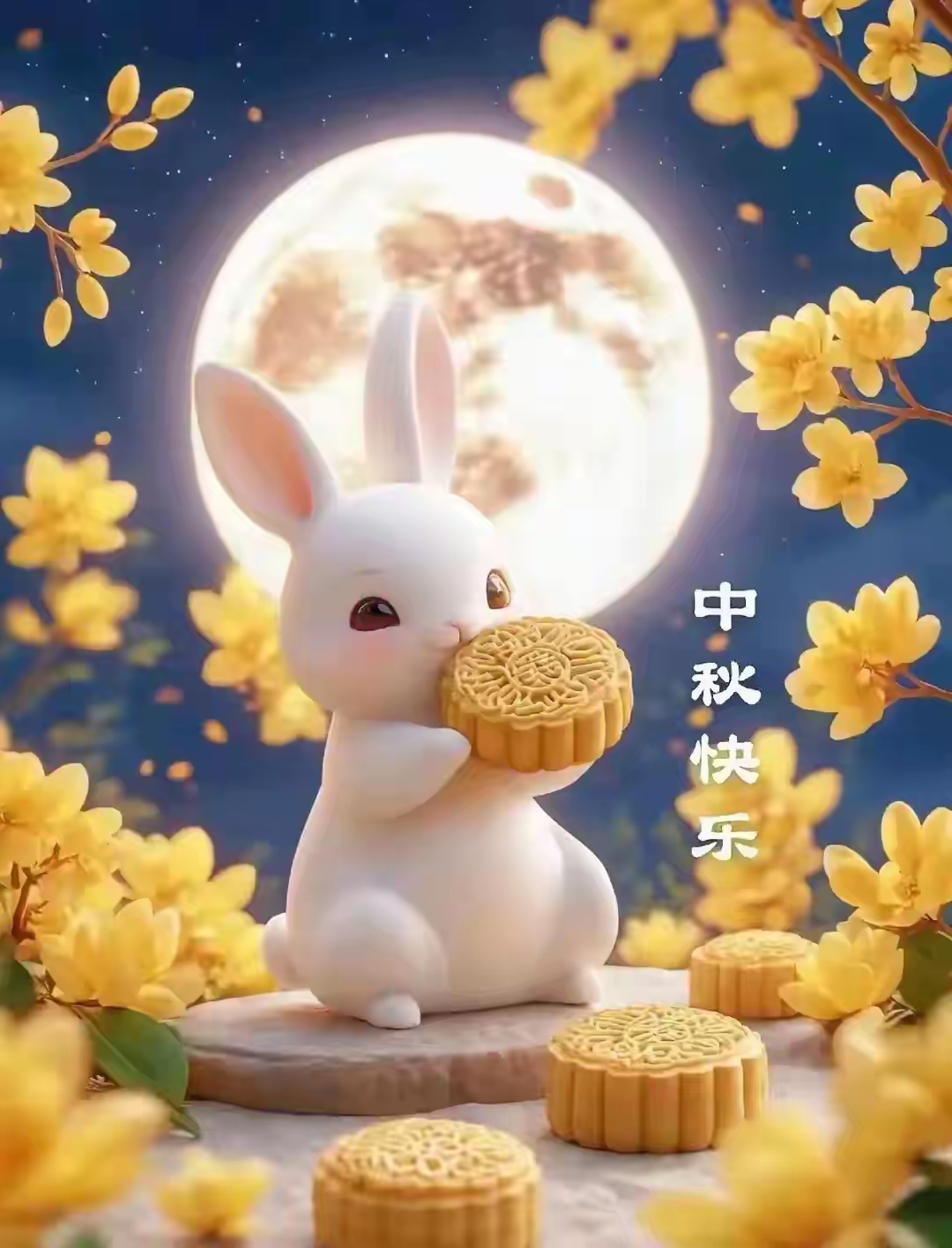 中秋月色映华章,清辉千里共此凉