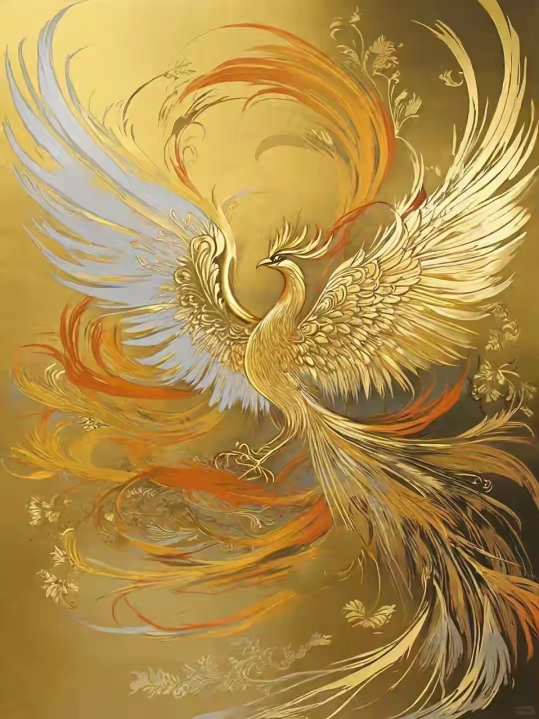 凤凰闪耀,富贵将至,金凤凰腾飞,顺风顺水,吉祥如意,平安健康!