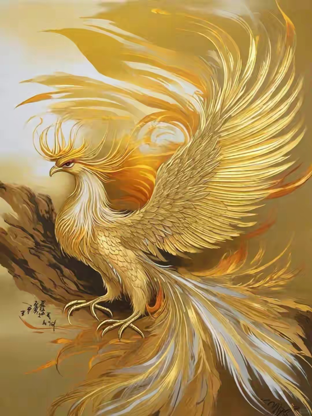 凤凰闪耀,富贵将至,金凤凰腾飞,顺风顺水,吉祥如意,平安健康!