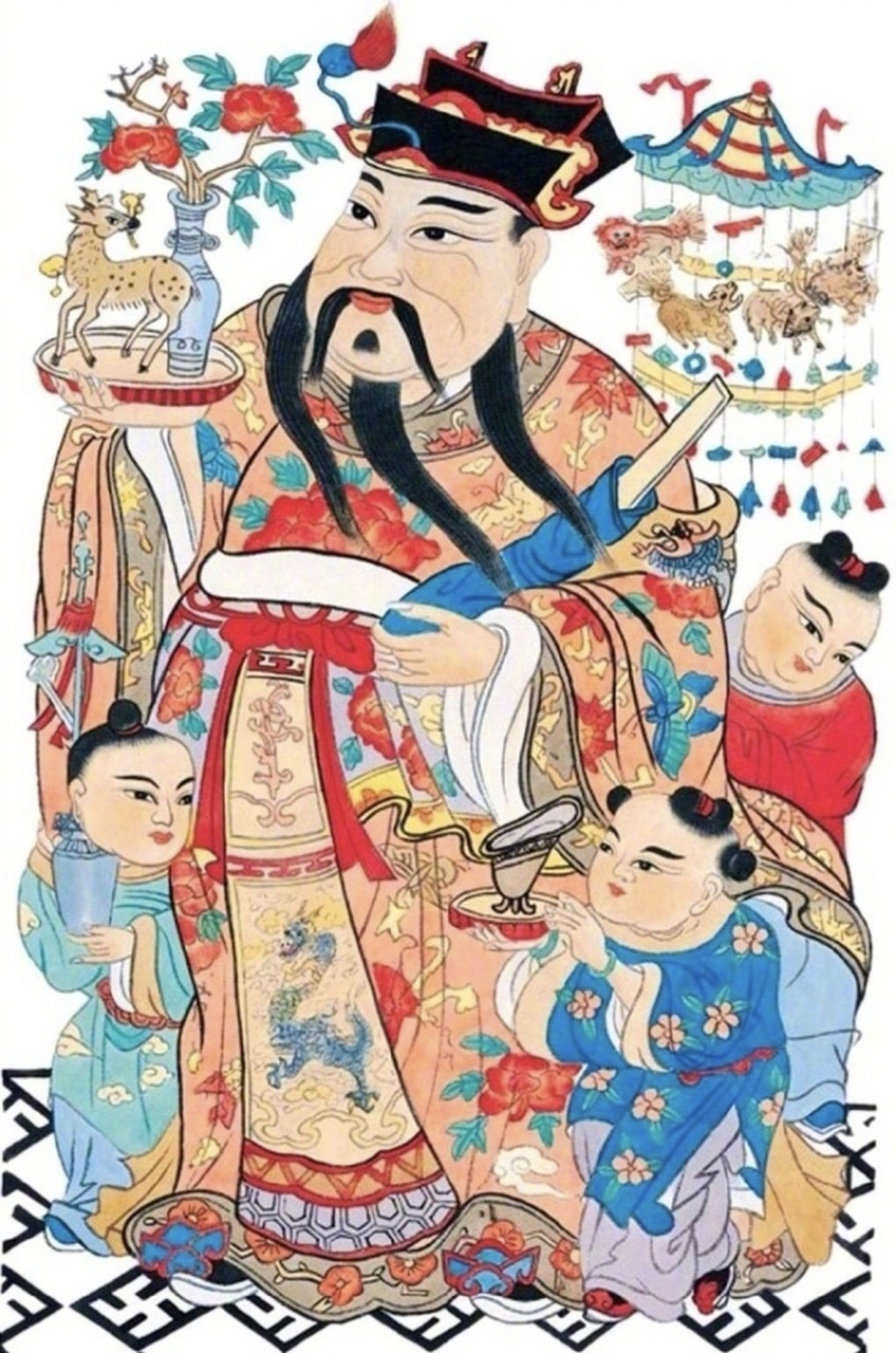 转发这张财神爷画像,保佑你们年底业绩暴涨,奖金翻倍,财源滚滚来!