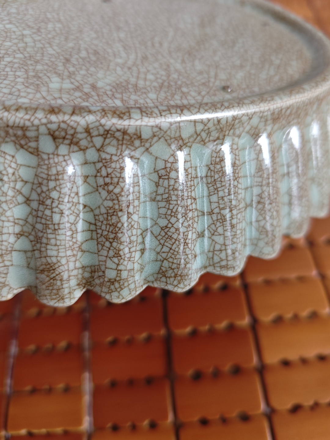 宋代五大名瓷:宋汝瓷真品,天青釉葵花洗