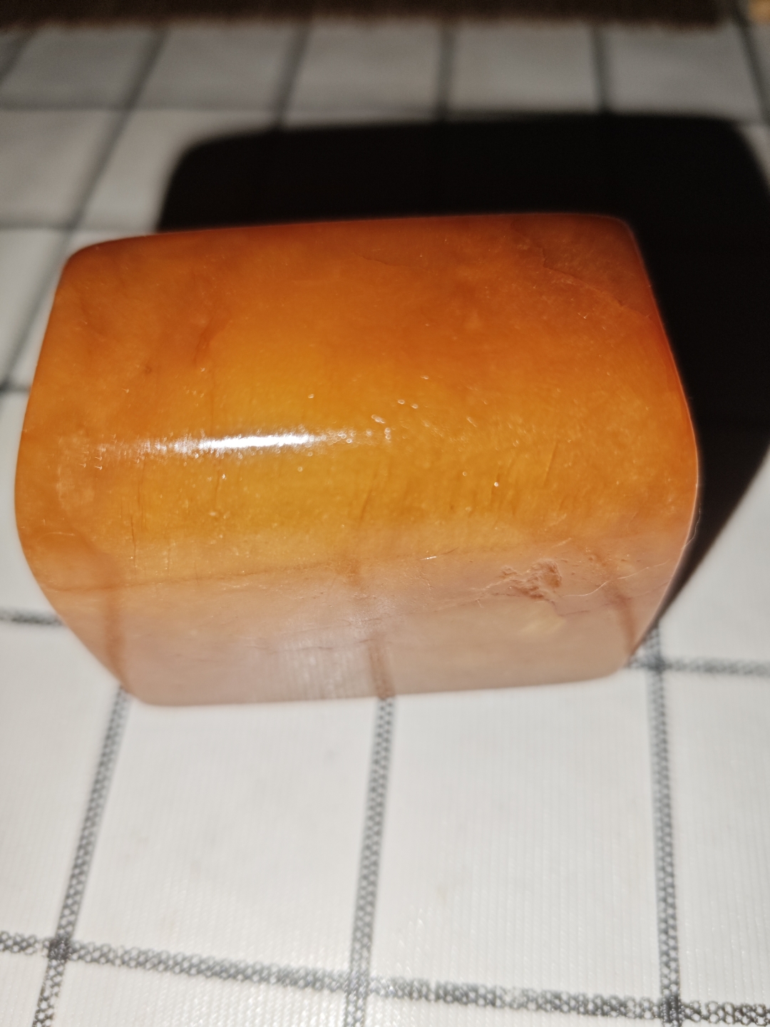 清代寿山极品田黄冻真品印章,338克