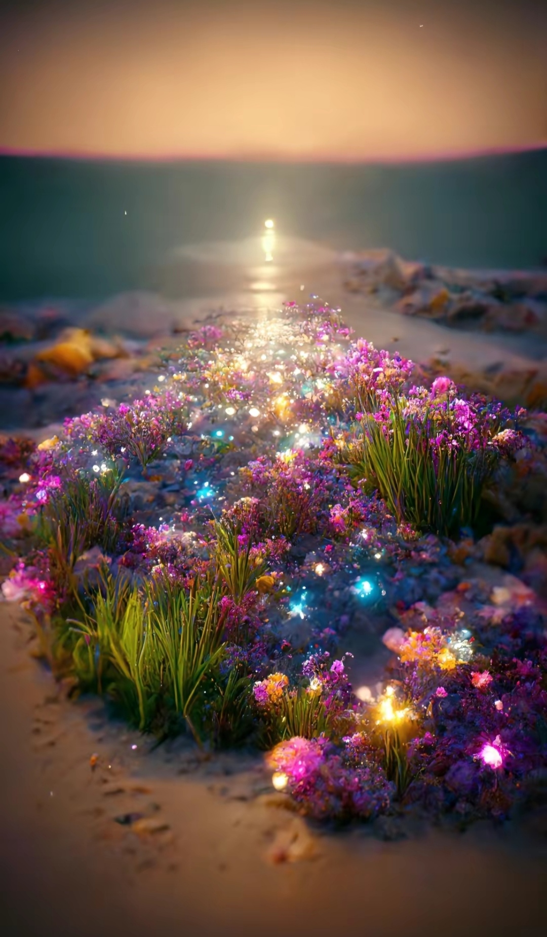 荧光海滩