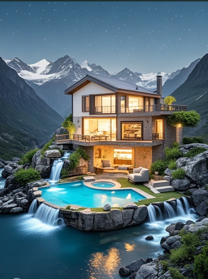 这山景别墅仿佛仙境,令人叹为观止,每一步都踏在美景之上!