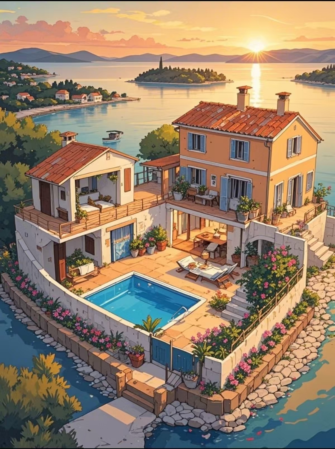 这别墅,宛如梦中仙境,是我向往的度假圣地!