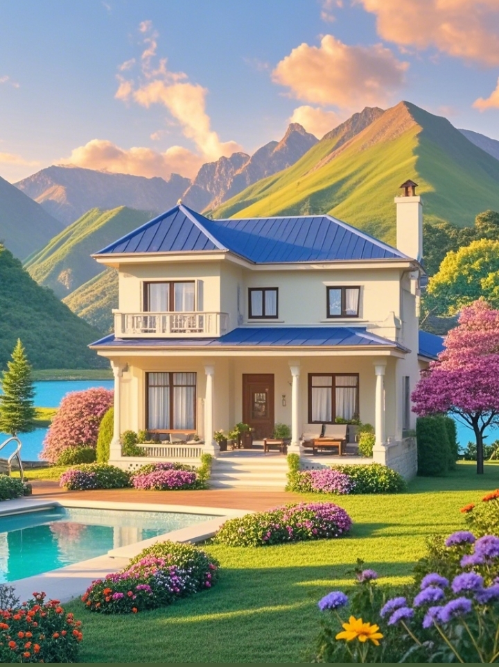 即将迎来周末的湖畔别墅小憩时光,那份悠然自得,简直令人心旷神怡!