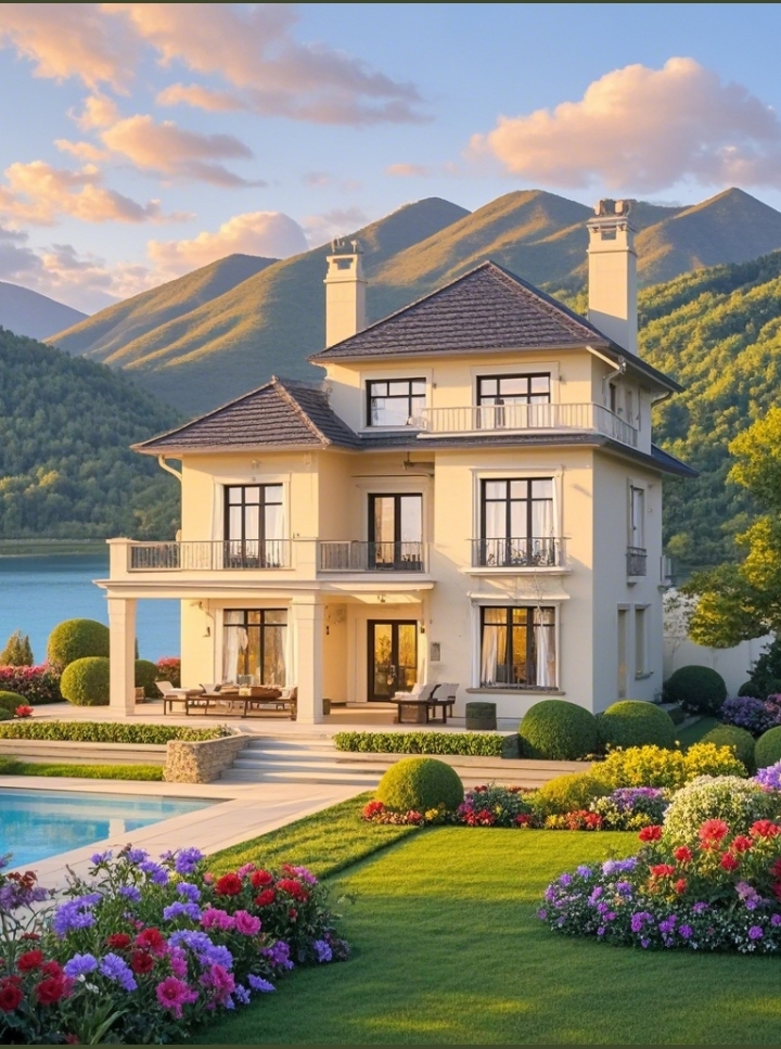 即将迎来周末的湖畔别墅小憩时光,那份悠然自得,简直令人心旷神怡!