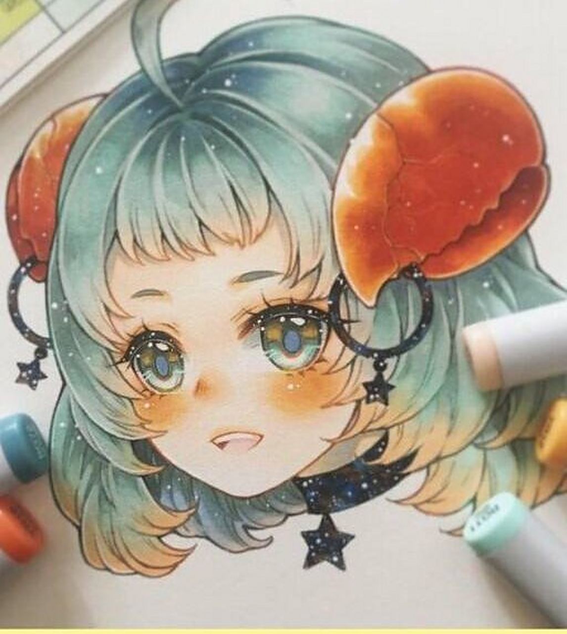 巨蟹座,少女图片