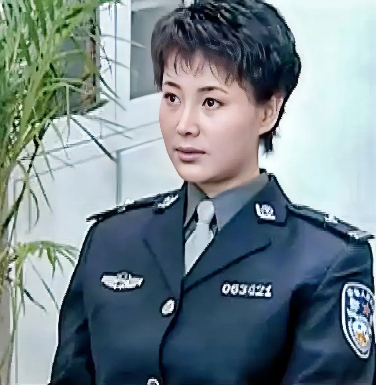 于小慧在电视连续剧《和平年代》中扮演军人穆容秋的剧照.