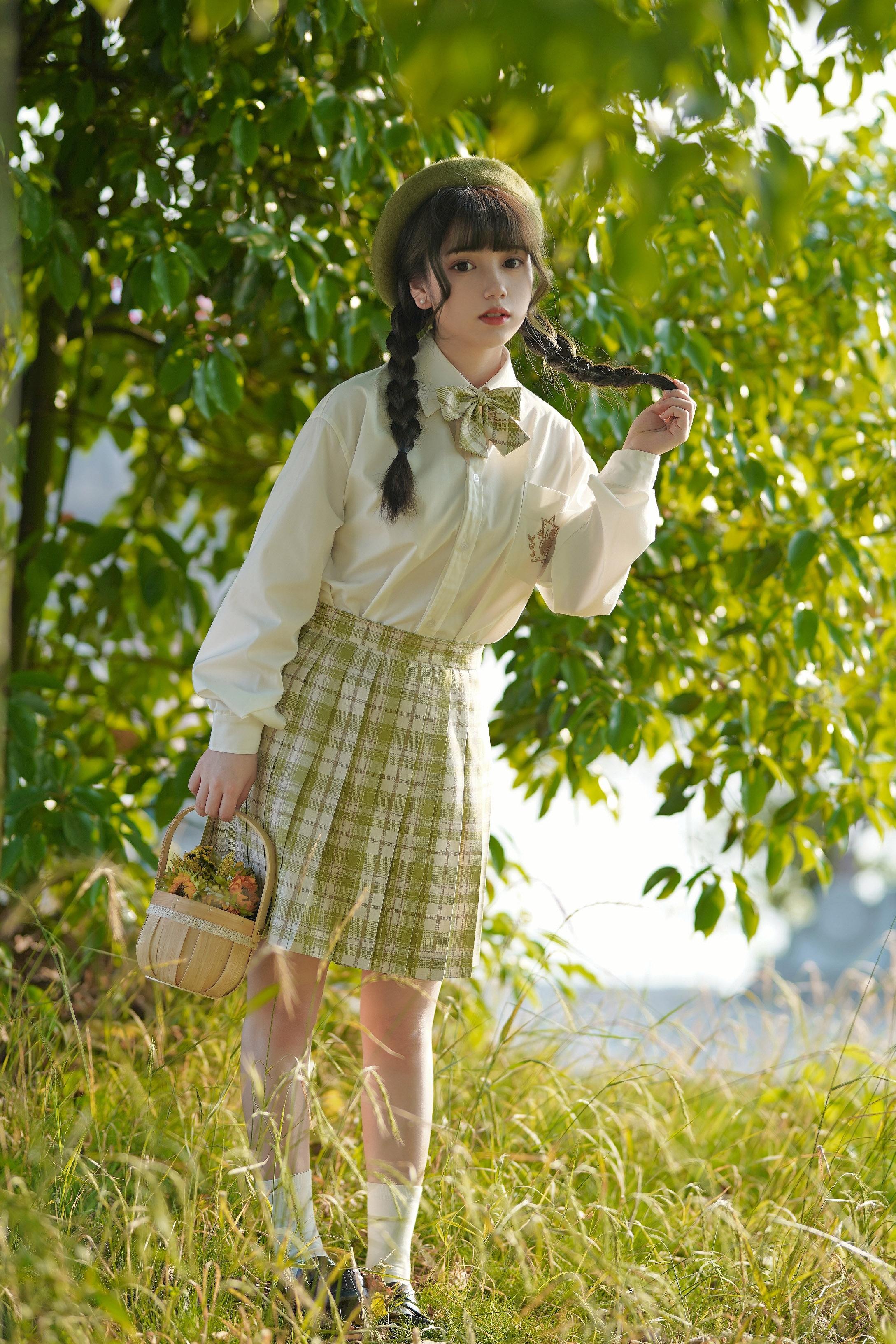 绿色jk制服分享