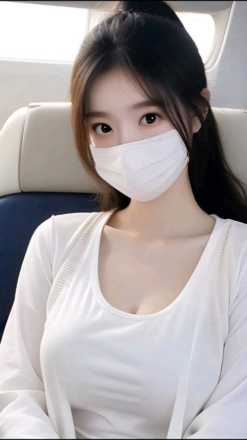 浅蓝色的医用口罩,恰好遮住她的口鼻,只露出一双明亮有神的眼睛